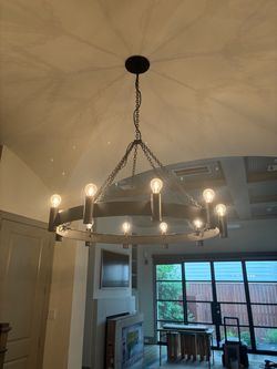 Black Iron Chandelier