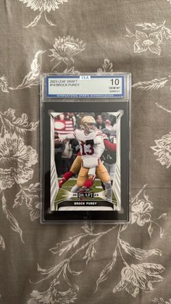 San Francisco 49ers - Brock Purdy 2023 Leaf Draft ISA 10 Gem Mint
