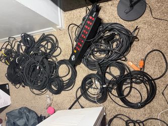 Over 20 Dj cable 14 XLR Cable 2 StageMASTER SRS Speaker Cable firm on price