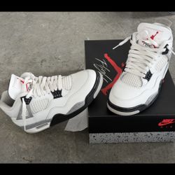 Jordan 4 White Cement 