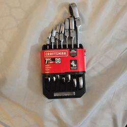 CRAFTSMAN 7-Piece Set Standard (SAE) Flexible Head Ratchet Wrench

