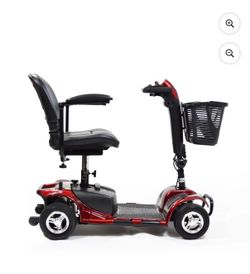 Equate Mobility 4-Wheel Motorized Power Scooter, Red