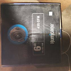 Hurricane 6in Inline Fan