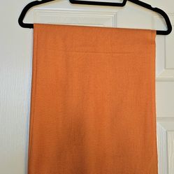 Orange Pashmina Scarf Wrap Shawl W/Fringe