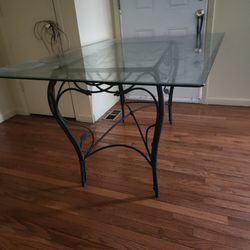 Glass Rectangle Table,WILL TRADE FOR BREAKFAST NOOK OR TREADMILL 