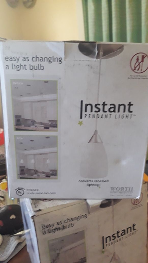 Instant pendant light kit
