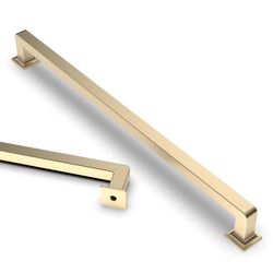 10 Pack 12.6 Inch(320mm) Brushed Brass Kitchen Cabinet Handles, Cabinet Pulls Kitchen Cabinet Hardware Cupboard Handles Drawer Pulls