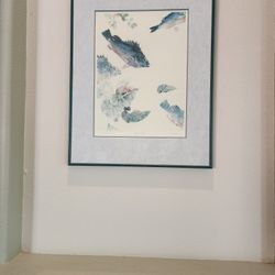 Gyotaki framed Art