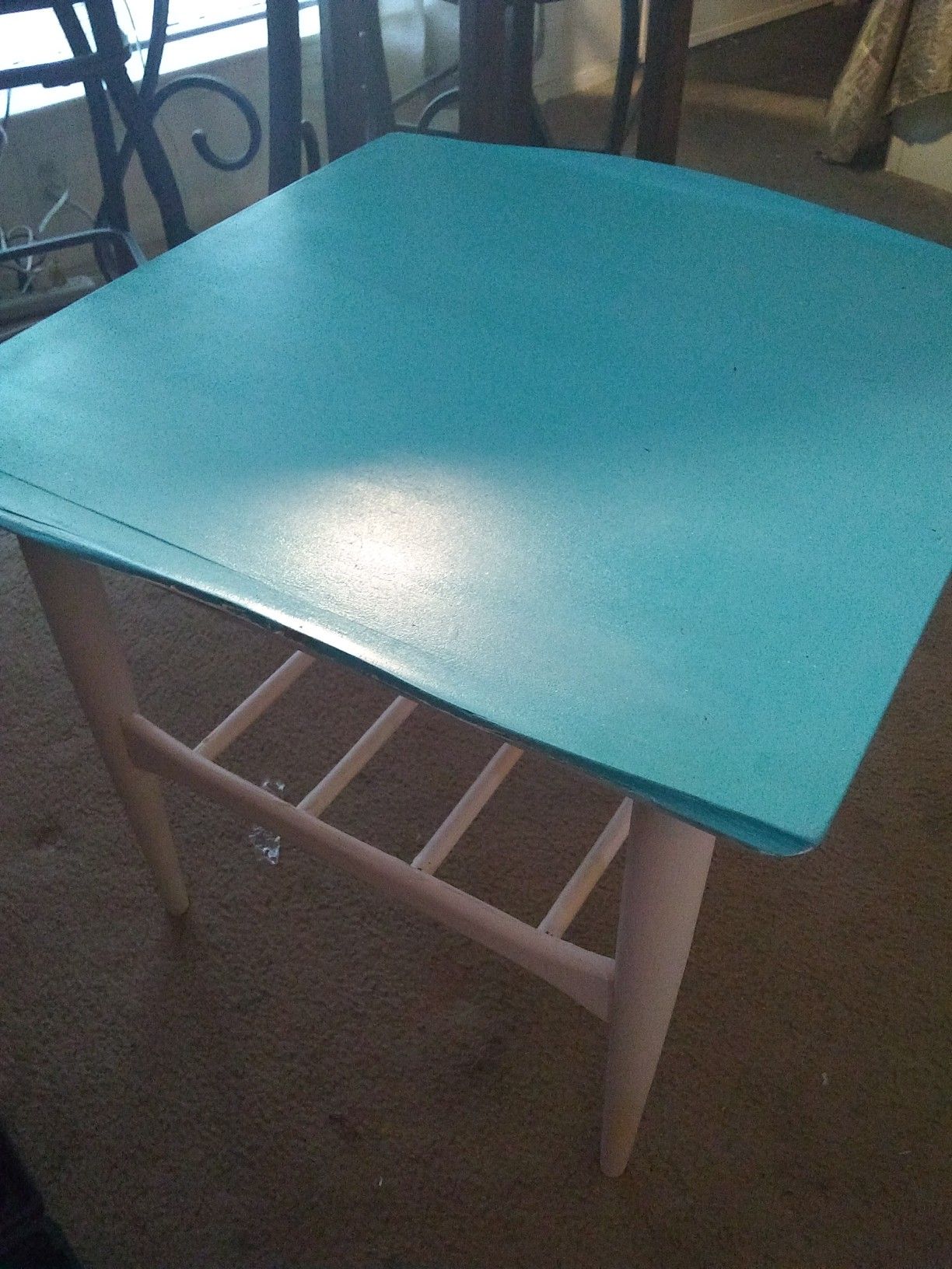 Antique Wooden Table Freshly Painted