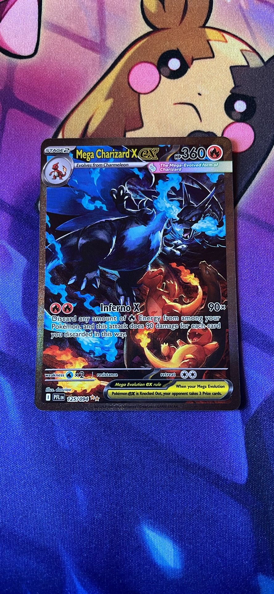 Mega Charizard X ex Pokemon Card Phantasmal Flames