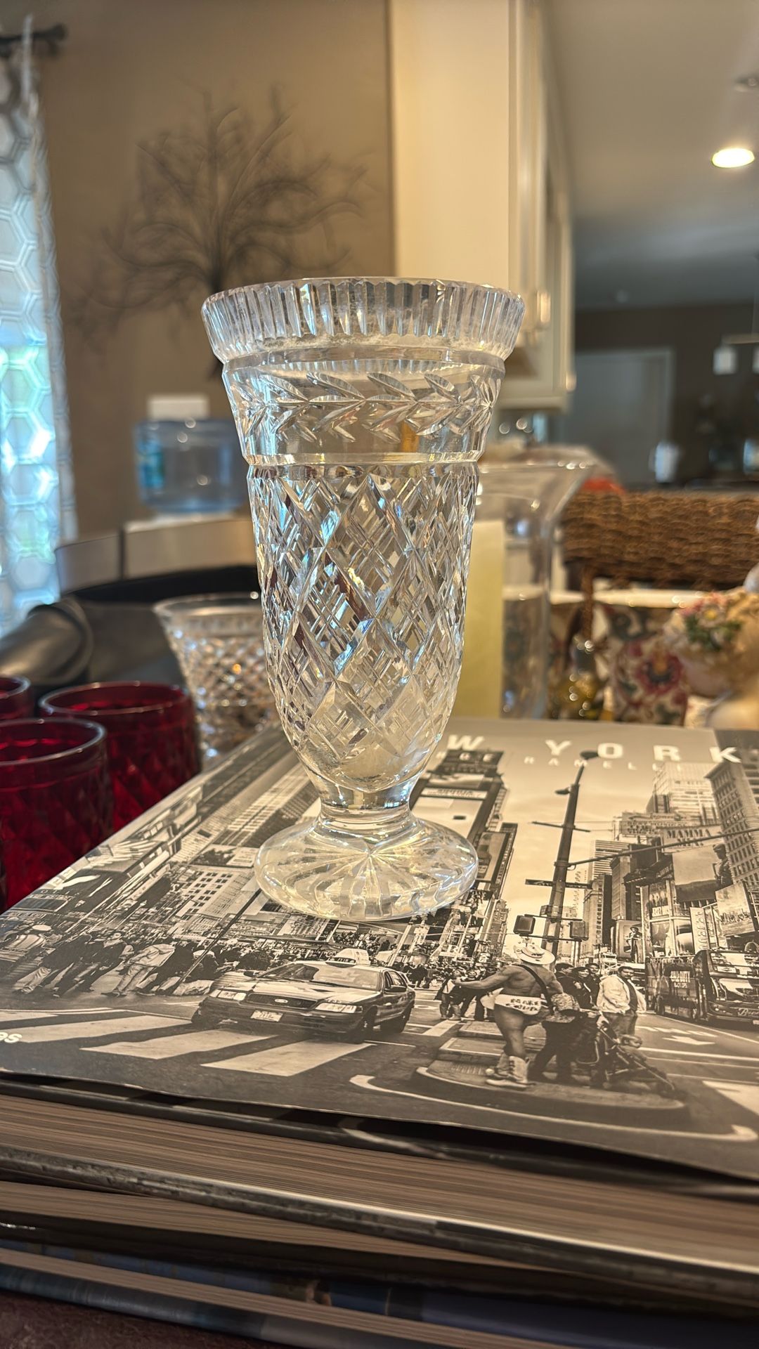 *VINTAGE* Waterford Crystal MASTER CUTTER 207-525 Vase 7"