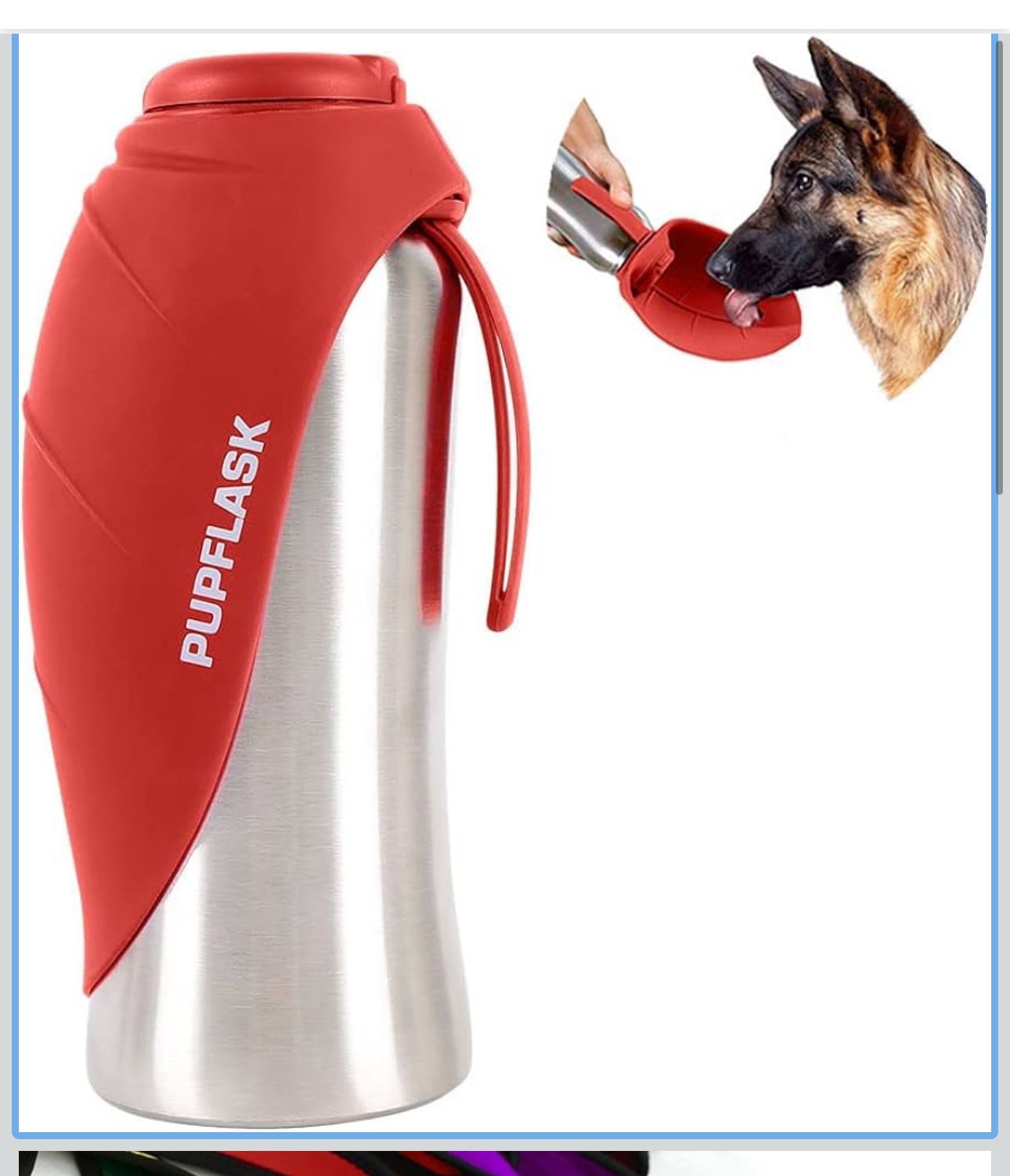 PupFlask Large Dog Water Bottle | 27 or 40 OZ Stainless Steel 
