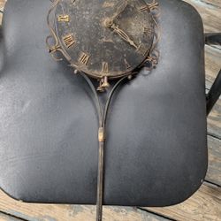 Antique Brass Wall Clock 