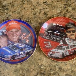 Original Rare Dale Earnhardt And Jr. Plates