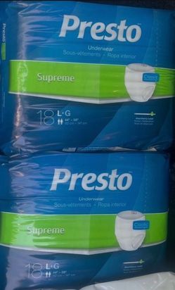 Presto one time wear underpants in Lg.