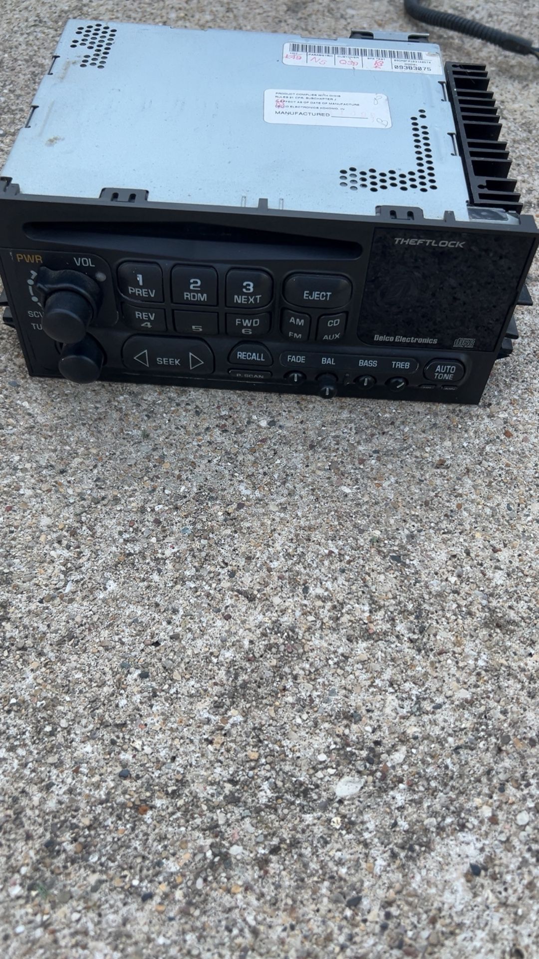 2000 Chevy Stereo