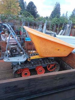 Diesel powered track wheelbarrow