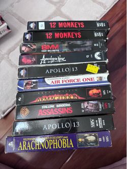 VHS LOT arranged alphabetically ( A through L)