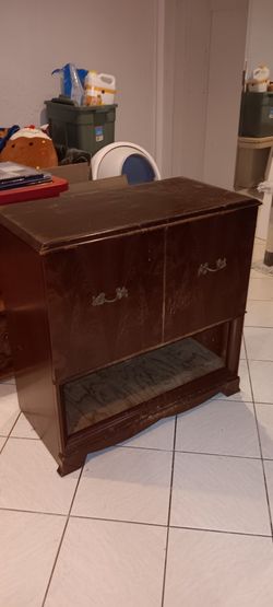 Antique Wood Cabinet 