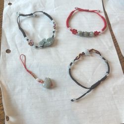 Jade Bracelet and Key Chain