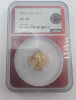 2026 American Gold Eagle $5 MS70