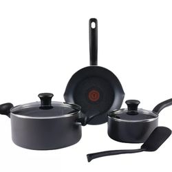 T-Fal Aluminum 6 Piece Cookware Set