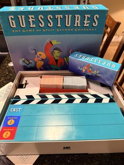 Vintage 1990 Milton Bradley Guesstures Game Like New
