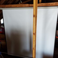 Movie screen pull down 80" wide 80" high