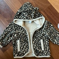 Infant Jacket.  Leopard Print.  3-6 Months.  Like New.