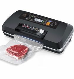 95kpa Vacuum Sealer Machine,Commercial Fully Automatic Food Sealer,10-in-1 Functions & Powerful Sealing System with Double Heat Seal,Easy-Lock Handle,