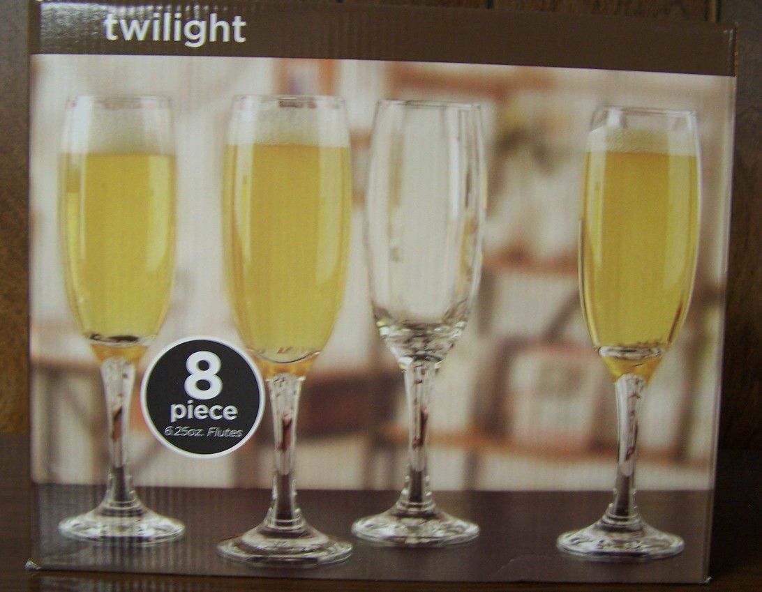 Circle Twilight Champagne Flute Glasses 