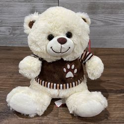 Linzy Toys Chicoco Plush Teddy Bear White - All tags intact