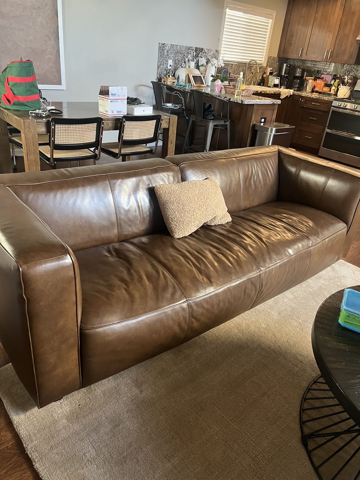 Leather Couch And Chair Set