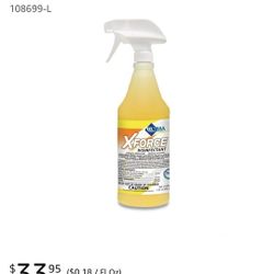 6 Pack XForce Disinfectant Spray & Nozzles 32oz each Bottle