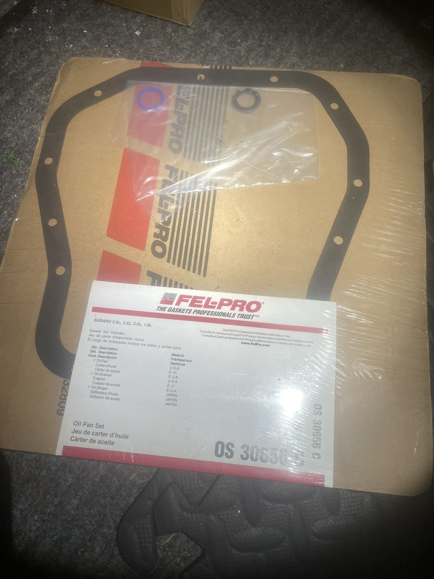 Fel-pro Oil Pan Gasket Subaru Wrx