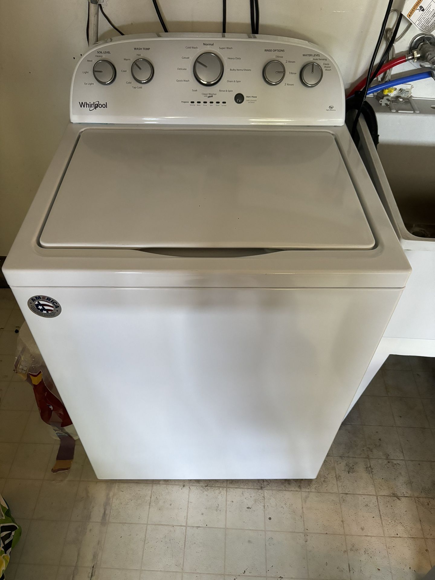 Top Load Washer High Efficiency Whirlpool
