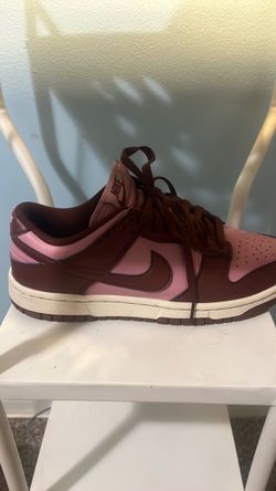 Nike Dunk Low Pink and Burgundy Sneaker