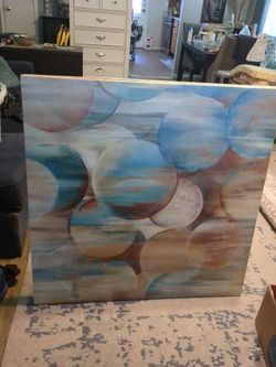 Large printed canvas art $25. 77051