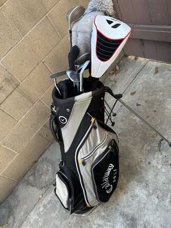 Callaway Warbird Stand Bag 7-Way Divider 6 Pockets Harness Handle Black Grey