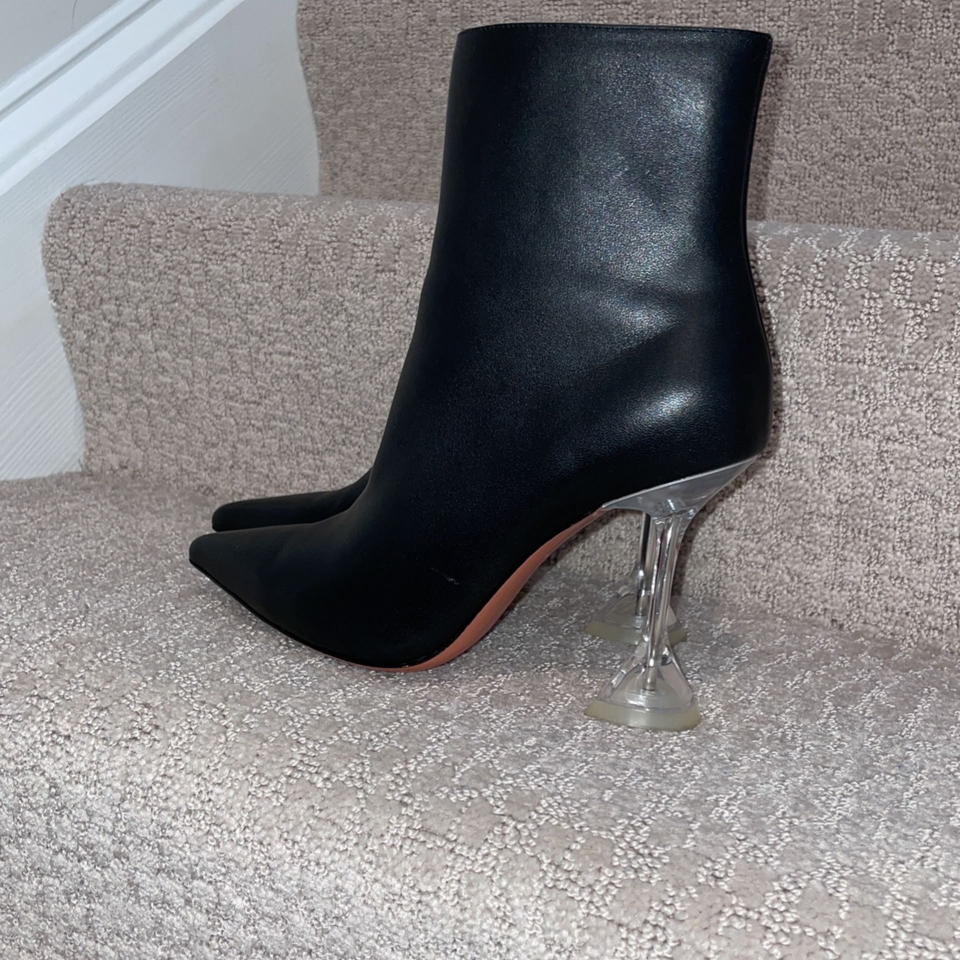 Black Amina Muaddi Ankle Boots - Size 40