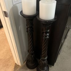 Large Decorative Candlesticks