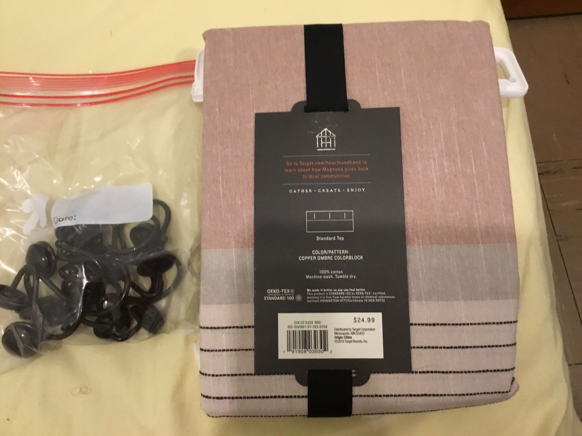 Shower Curtain And Shower Curtain Rings