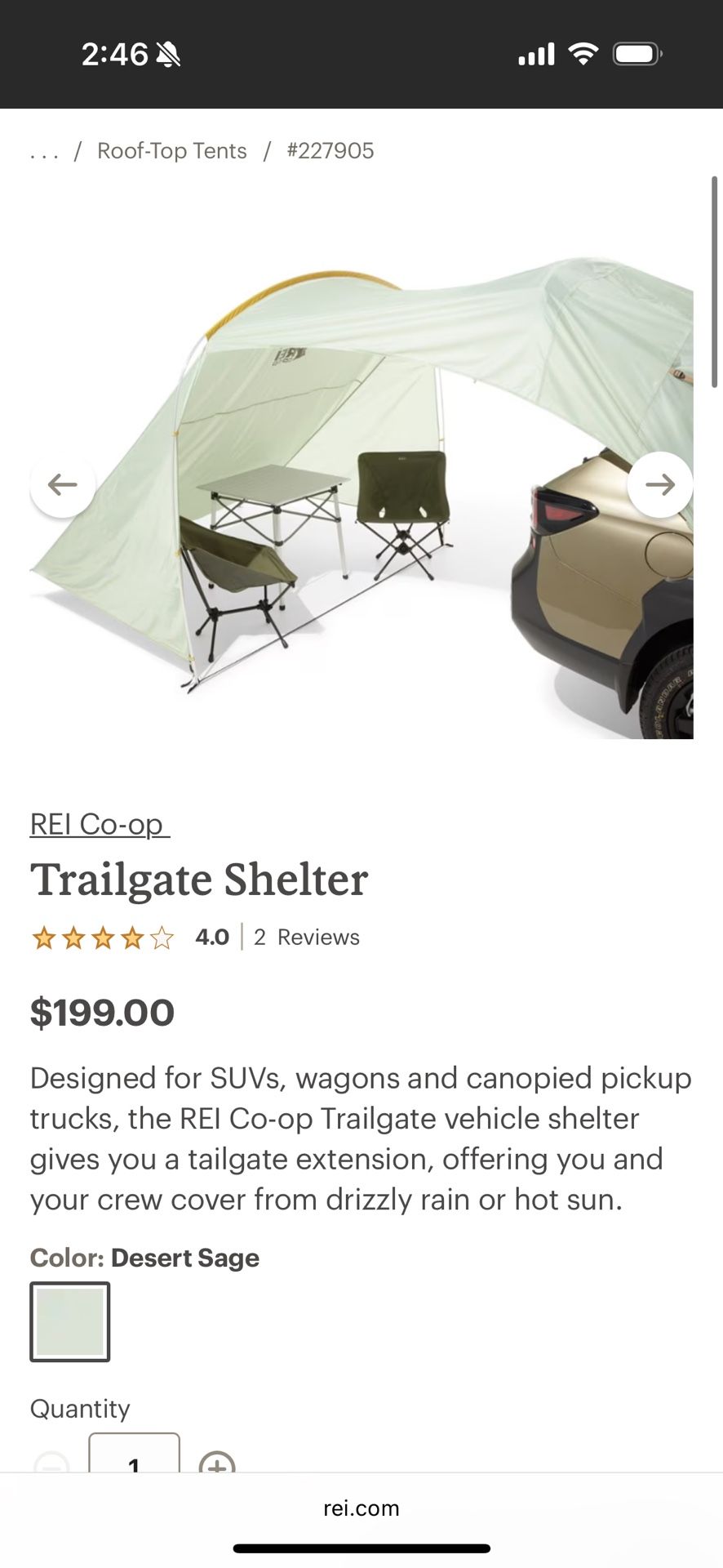 Tailgate Camping Shelter