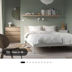 Queen Size Frame And Mattress 