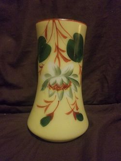 Ceramic Light Yellow Flower Vase