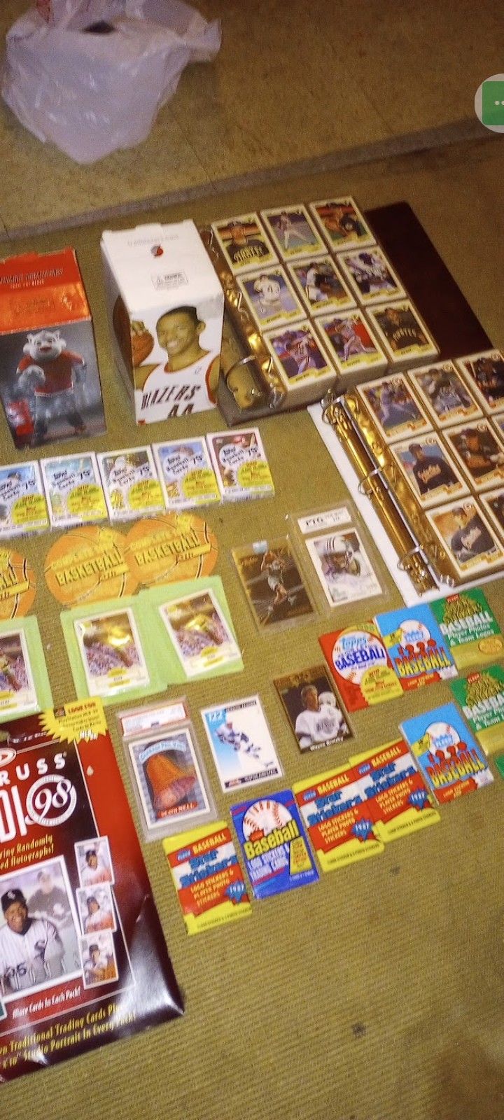 BASKETBALL CSRDS AND BASEBALL CARDS AND FOOTBALL CARDS AND MUCH MORE