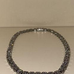 Iced Out Moissanite Large Tennis Chain
