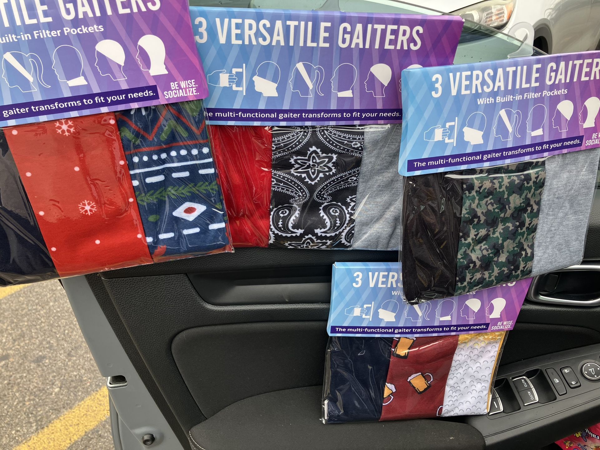 3 Pack Of Face mask / Gaiters 