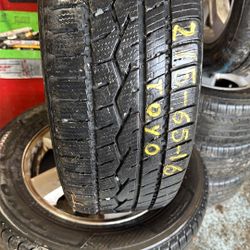 Tires Only. 215/65/16. Toyos. 90% Tread. 