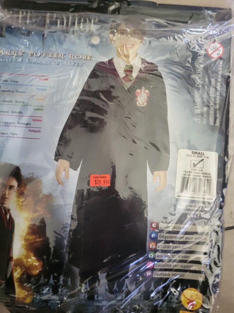 Harry Pptter Robe  New Size 3-4 Years